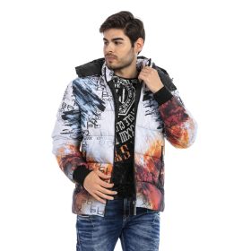 CIPO&BAXX FÉRFI TÉLIKABÁT CM184 ECRU