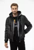 CIPO & BAXX FÉRFI MŰBŐR KABÁT CM214 BLACK