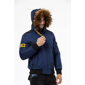 CIPO & BAXX DIVATOS FÉRFI TÉLIKABÁT CM220 BLUE