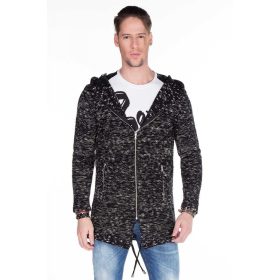 CIPO & BAXX FEKETE KÖTÖTT PULÓVER CP154BLACK CIPO & BAXX FEKETE KÖTÖTT PULÓVER CP154BLACK