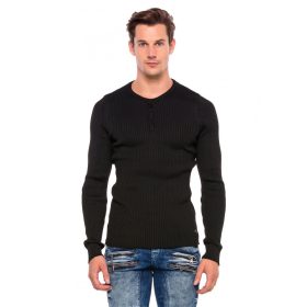 CIPO&BAXX DIVATOS FÉRFI KÖTÖTT PULÓVER CP193BLACK CIPO&BAXX DIVATOS FÉRFI KÖTÖTT PULÓVER CP193BLACK