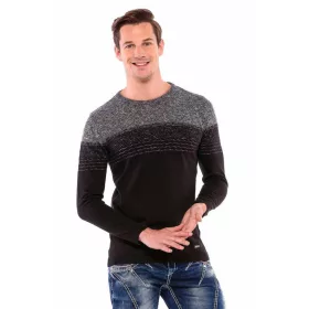 CP200 FÉRFI PULÓVER BLACK-GREY MEN'S PULLOVER