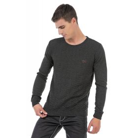 CIPO&BAXX FÉRFI KÖTÖTT PULÓVER ANTRACITE CIPO&BAXX FÉRFI KÖTÖTT PULÓVER ANTRACITE