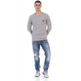 CIPO&BAXX FÉRFI KÖTÖTT PULÓVER SZÜRKE CIPO&BAXX FÉRFI KÖTÖTT PULÓVER SZÜRKE