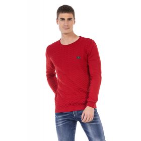 CIPO&BAXX FÉRFI KÖTÖTT PULÓVER PIROS CIPO&BAXX FÉRFI KÖTÖTT PULÓVER PIROS