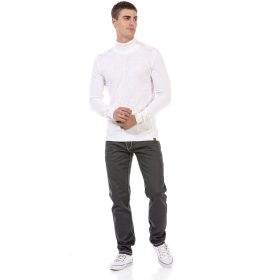 CIPO&BAXX FÉRFI KÖTÖTT PULÓVER CP241 WHITE CIPO&BAXX FÉRFI KÖTÖTT PULÓVER CP241 WHITE