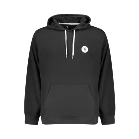 Converse férfi cipzáras kapucnis pulóver, fekete