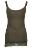 SILVIAN HEACH GREEN WOMAN TANK