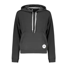 Converse női cipzáras kapucnis pulóver, fekete