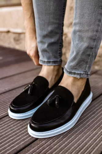 Chekich 002.02 férfi loafer cipő fekete