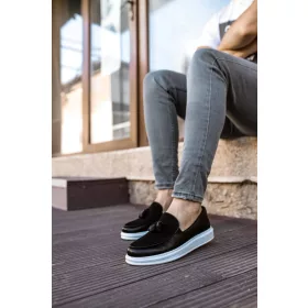 Chekich 002.02 férfi loafer cipő fekete