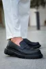 Chekich 2417.01 férfi loafer cipő fekete