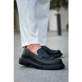 Chekich 2417.01 férfi loafer cipő fekete
