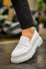 Chekich 2417.03 férfi loafer cipő fehér