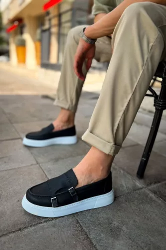 Chekich 417.01 férfi loafer cipő fekete