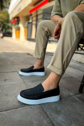 Chekich 421.01 férfi loafer cipő fekete