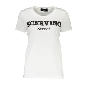 SCERVINO STREET RÖVID UJJÚ NŐI FEHÉR PÓLÓ