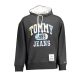 TOMMY HILFIGER PULÓPÓL cipzár nélkül, FEKETE