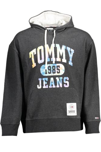 TOMMY HILFIGER PULÓPÓL cipzár nélkül, FEKETE