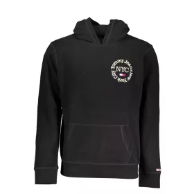 TOMMY HILFIGER PULÓPÓL CIPZZÁR NÉLKÜL FEKETE FÉRFI