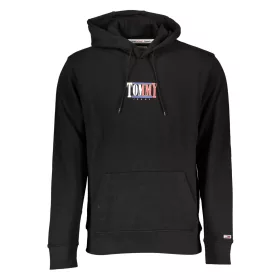 TOMMY HILFIGER PULÓPÓL CIPZZÁR NÉLKÜL FEKETE FÉRFI