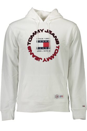 TOMMY HILFIGER FÉRFI FEHÉR PULÓZPÓLÓ ZIP NÉLKÜL
