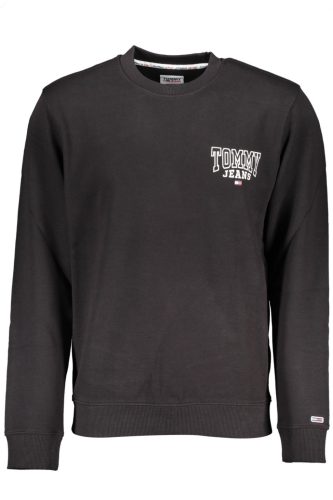 TOMMY HILFIGER PULÓPÓL CIPZZÁR NÉLKÜL FEKETE FÉRFI