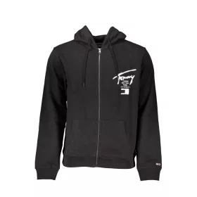 TOMMY HILFIGER FÉRFI FEKETE CIPZÁROS PULÓZÓ