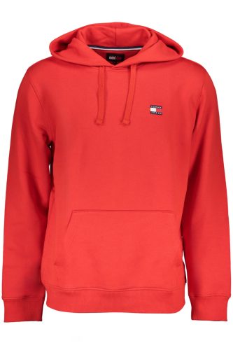 TOMMY HILFIGER FÉRFI PIROS cipzáros pulóver