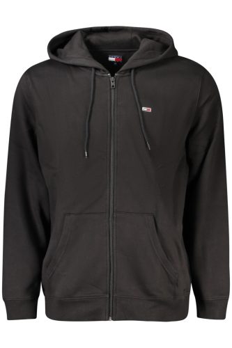 TOMMY HILFIGER FÉRFI CIPZZÁROS PULÓZ FEKETE