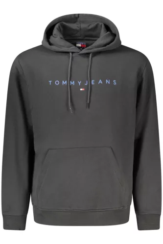 TOMMY HILFIGER FÉRFI FEKETE CIPZÁROS PULÓVER