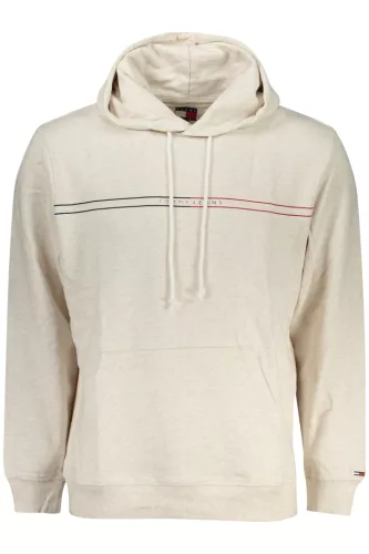TOMMY HILFIGER CIPZÁR NÉLKÜLI FÉRFI PULÓVER BÉZS