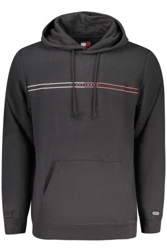 TOMMY HILFIGER FÉRFI FEKETE CIPZÁROS PULÓVER