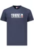 TOMMY HILFIGER FÉRFI RÖVID UJJÚ PÓLÓ KÉK
