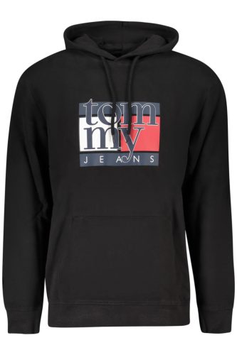 TOMMY HILFIGER FÉRFI FEKETE CIPZÁROS PULÓVER