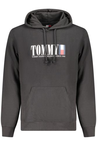TOMMY HILFIGER FÉRFI FEKETE CIPZÁROS PULÓVER