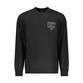 TOMMY HILFIGER FÉRFI FEKETE CIPZÁROS PULÓVER