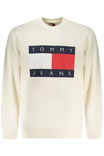 TOMMY HILFIGER FÉRFI CIPZÁRAS PULÓVER FEHÉR