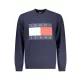 TOMMY HILFIGER FÉRFI KÉK CIPZÁROS PULÓVER