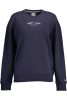 TOMMY HILFIGER PULÓPÓL CIPZZÁR NÉLKÜL, NŐI KÉK