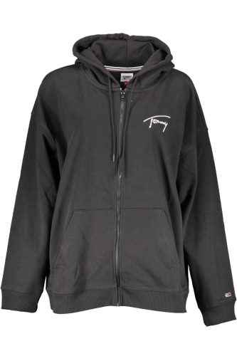 FEKETE TOMMY HILFIGER CIPZZÁROS NŐI PULÓPÓLÓ
