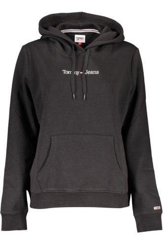 TOMMY HILFIGER PULÓPÓL CIPZZÁR NÉLKÜL FEKETE