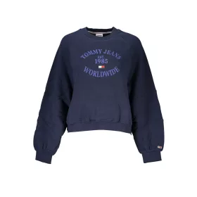 TOMMY HILFIGER NŐI KÉK cipzár nélküli pulóver