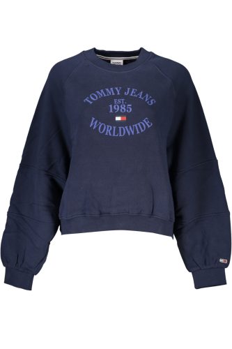 TOMMY HILFIGER NŐI KÉK cipzár nélküli pulóver