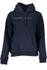 TOMMY HILFIGER NŐI KÉK cipzár nélküli pulóver
