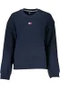 TOMMY HILFIGER NŐI KÉK cipzár nélküli pulóver