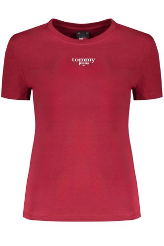 TOMMY HILFIGER NŐI RÖVID UJJÚ PÓLÓ, PIROS
