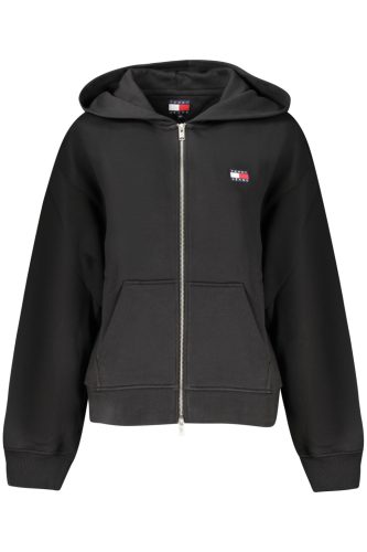 TOMMY HILFIGER NŐI CIPZÁRZATOS PULÓ FEKETE