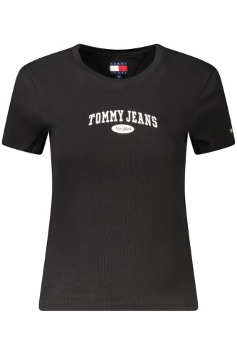 TOMMY HILFIGER RÖVID UJJÚ PÓLÓ NŐI FEKETE