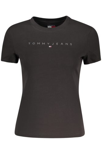 TOMMY HILFIGER RÖVID UJJÚ NŐI FEKETE PÓLÓ